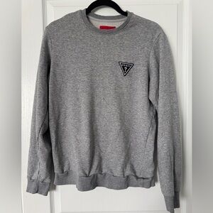GUESS Heather Gray Crewneck Sweater